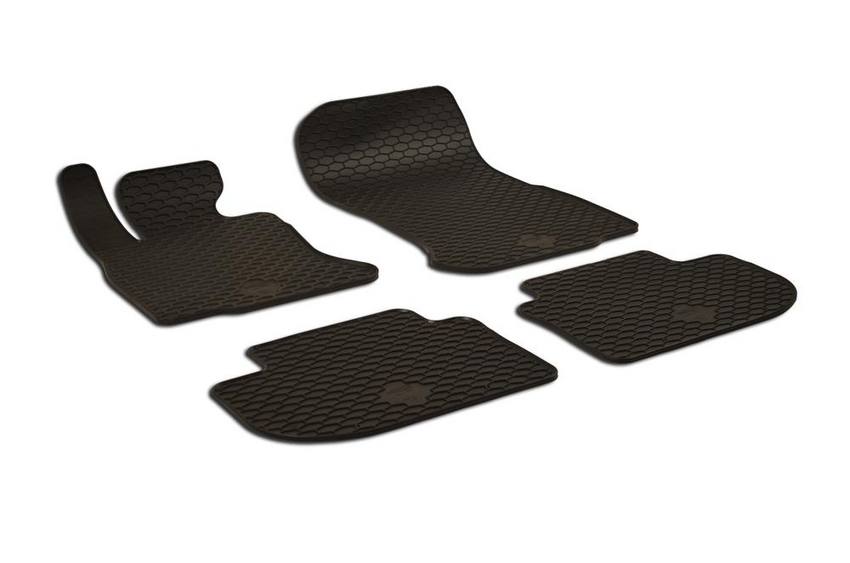 BMW Floor Mat Set - Front and Rear (All-Weather) (Black) 51472210729 - eEuro Preferred 220434FL